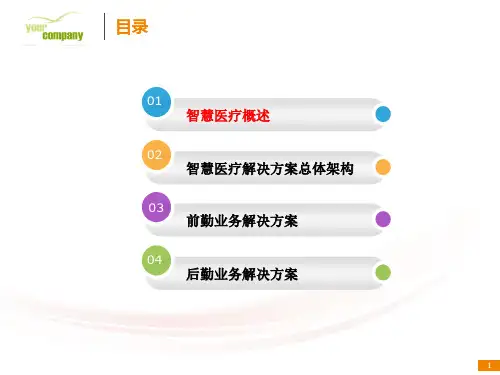 智慧医疗解决方案分享ppt课件
