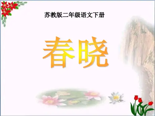 《春晓》精品 课件 