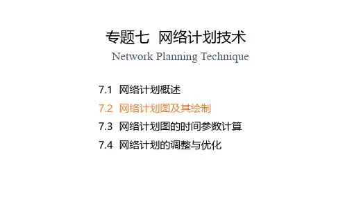 网络计划图及其绘制