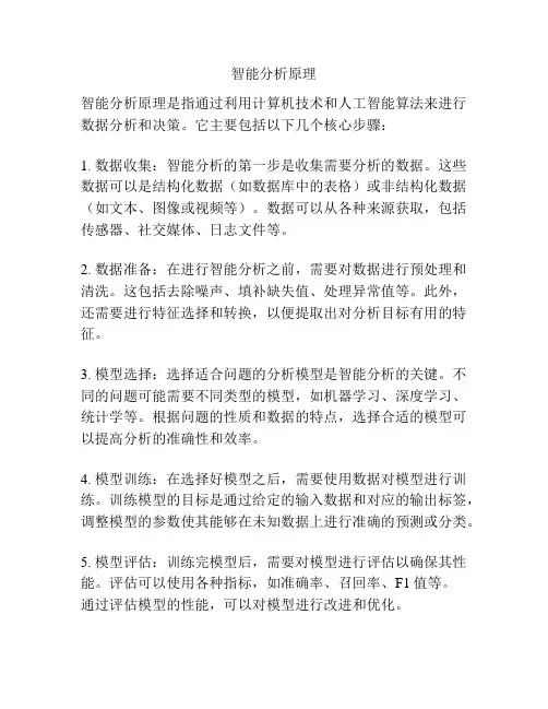 智能分析原理