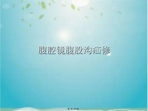 腹腔镜腹股沟疝修(共13张PPT)
