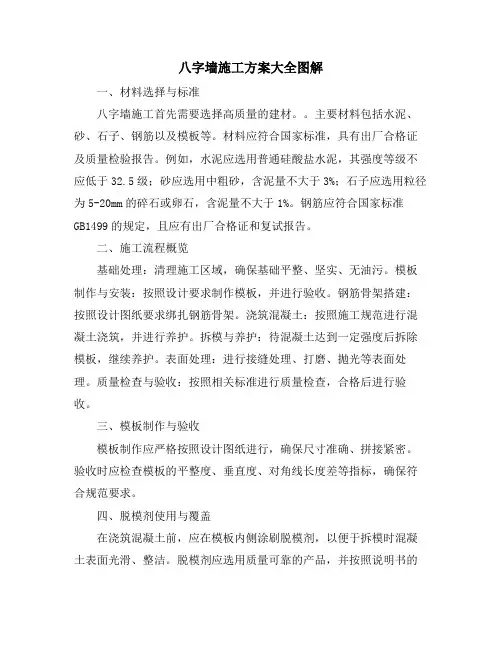 八字墙施工方案大全图解