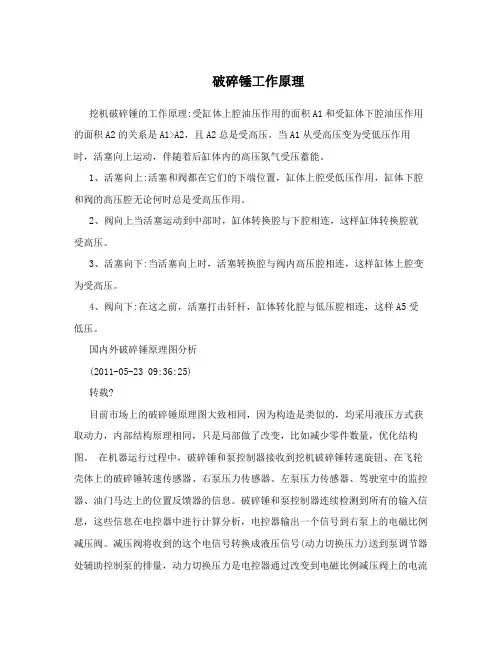 破碎锤工作原理