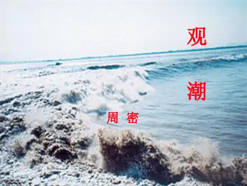 八年级语文上册 28《观潮》(第1课时)课件 新人教版