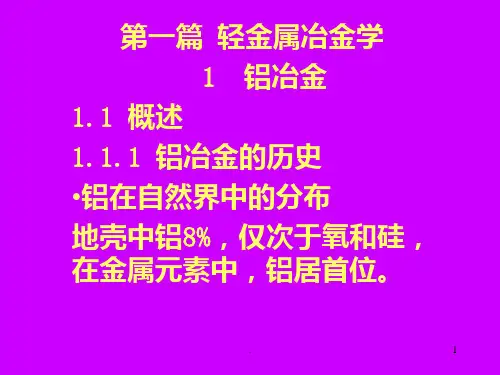 有色金属冶金PPT课件
