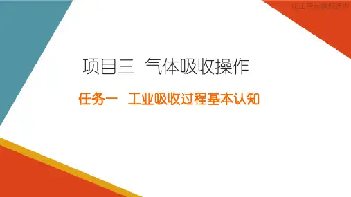 气体吸收操作—工业吸收过程基本认知(化工单元操作课件)
