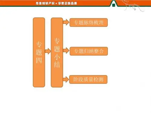 高二历史人民版选修4课件：专题四  知识整合与阶段检测