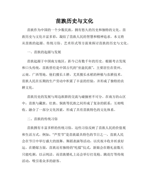苗族历史与文化