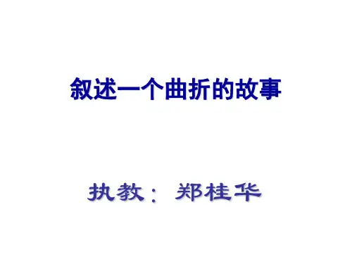 叙述一个曲折的故事__2010郑桂华