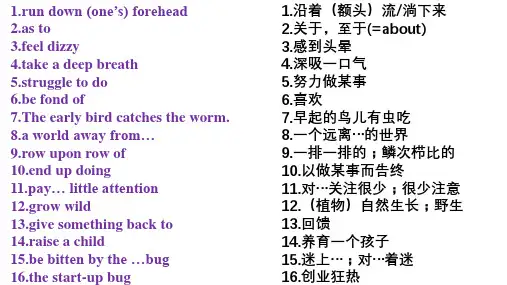 Unit+4+单词短语复习课件-2023学年高中英语人教版(2019)选择性必修第四册