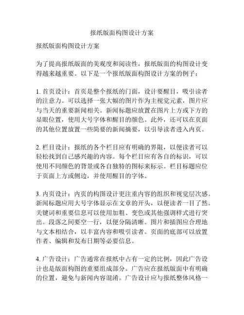 报纸版面构图设计方案