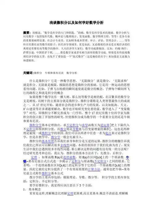 数学类学年论文