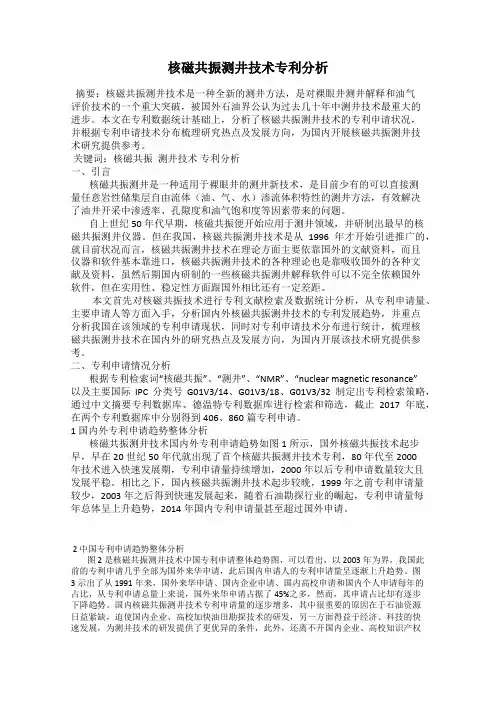 核磁共振测井技术专利分析