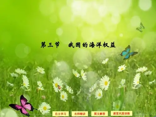 【创新设计】高中地理同步课件：6.3 我国的海洋权益 (湘教版选修2)