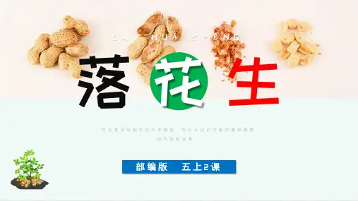小学语文部编版五年级《落花生》课件(共25张PPT)
