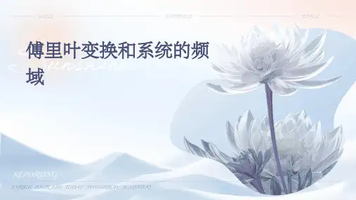 傅里叶变换和系统的频域
