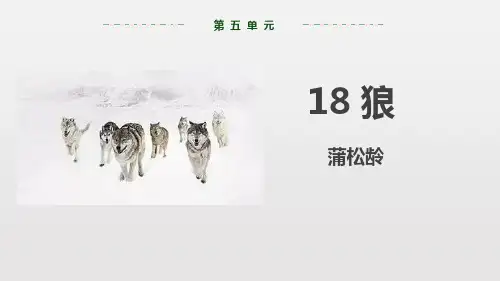 部编版七年级上册语文《狼》PPT优秀课件