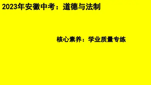 道德与法制：核心素养学业质量专练