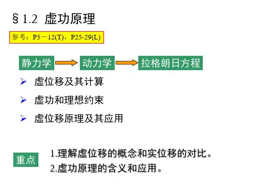 虚位移原理与力学的变分原理