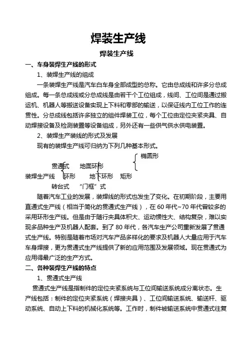 焊装生产线简介