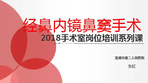 经鼻内镜鼻窦手术配合ppt课件