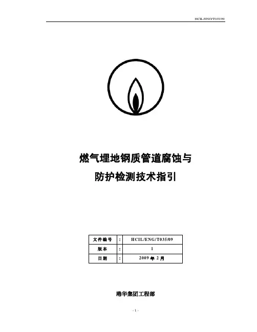 钢质管道腐蚀与防护检测技术指引.