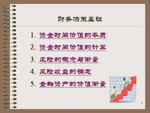 财务决策的基础(PPT 29页)