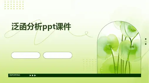 泛函分析ppt课件