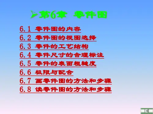 工程图学第6章零件图