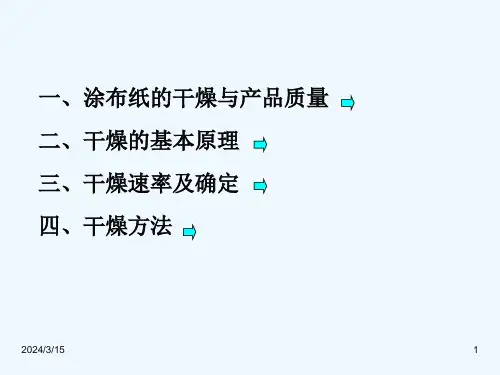 第二章第五节干燥涂布技术ppt课件