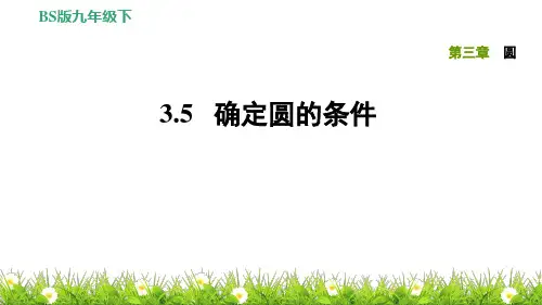 北师版数学下册3.5确定圆的条件(练习题课件)