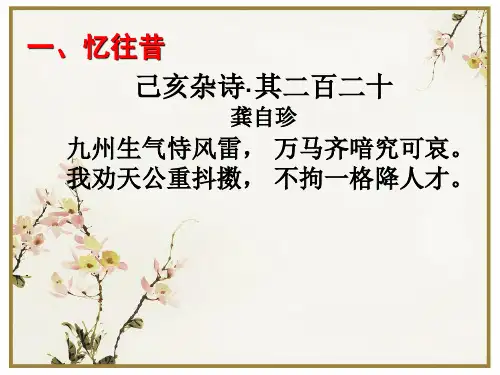 人教版七年级下册语文《己亥杂诗(其五)》