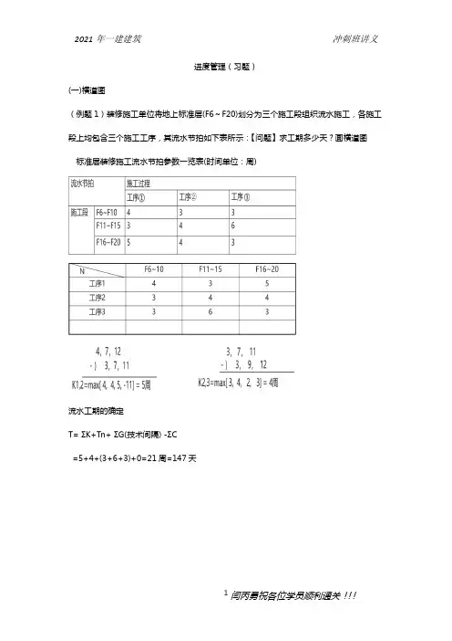 进度管理习题