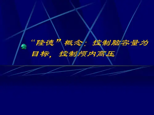 重度颅脑损伤LUND概念