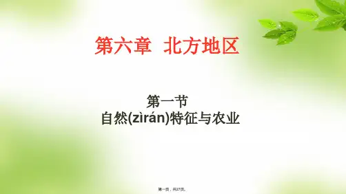 人教版地理八下第六章第1节《北方地区的自然特征与农业》优质课件  (2)(共26张)