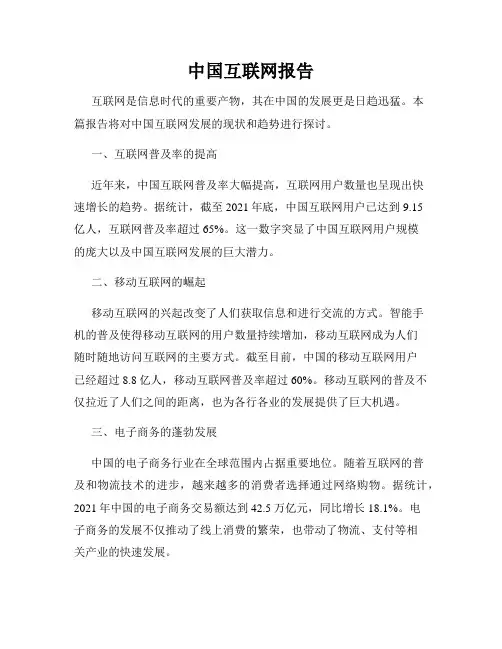 中国互联网报告