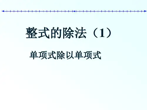 整式的除法1课件