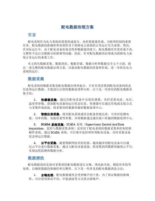 配电数据治理方案