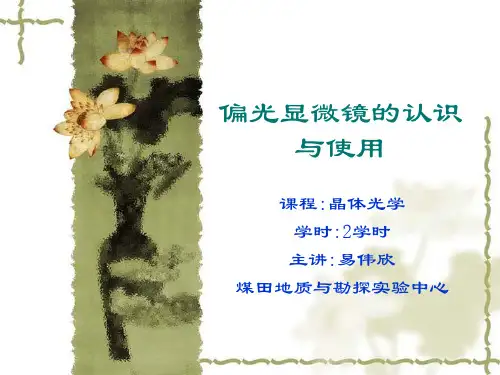 偏光显微镜的认识与使用
