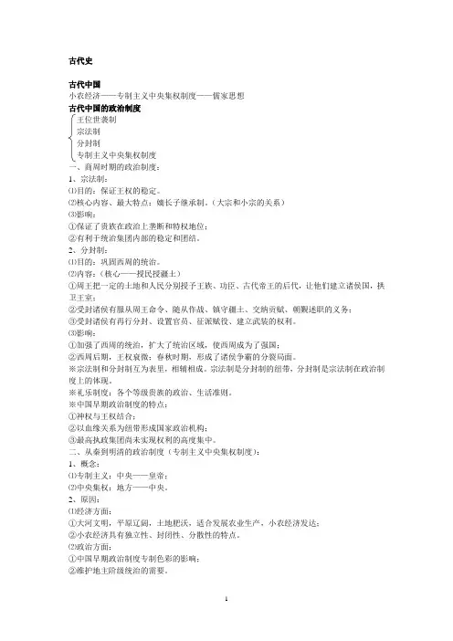 中国古代史纲要