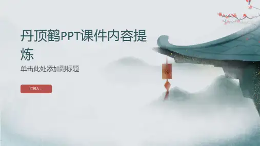 《美丽的丹顶鹤》课件