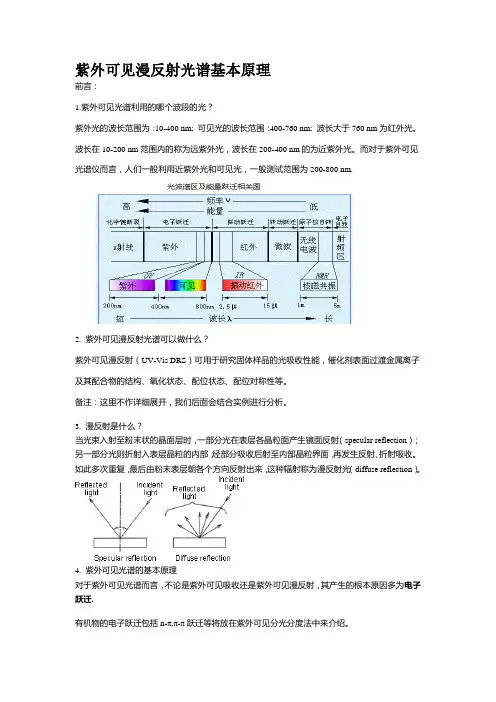(完整版)紫外可见漫反射光谱基本原理