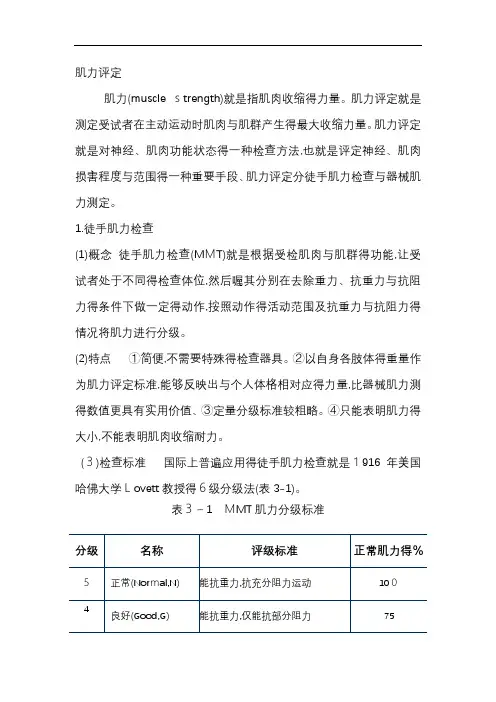肌力评定