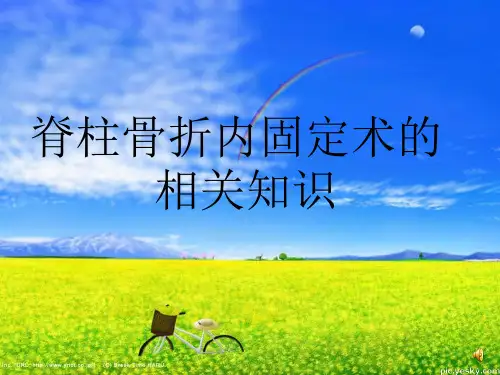 胸腰椎骨折内固定术的护理配合ppt
