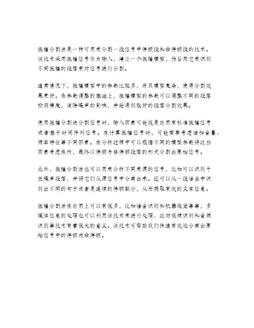 振幅分割法