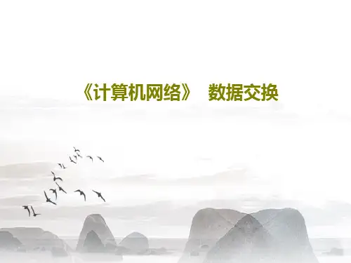 《计算机网络》  数据交换PPT20页