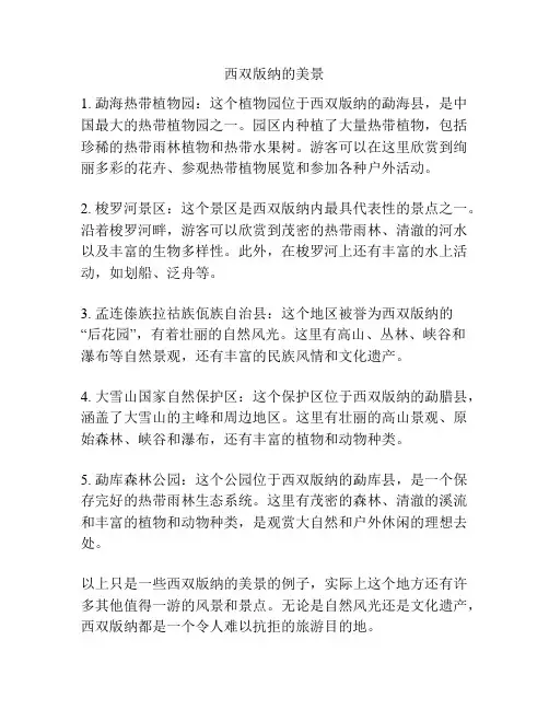 西双版纳的美景