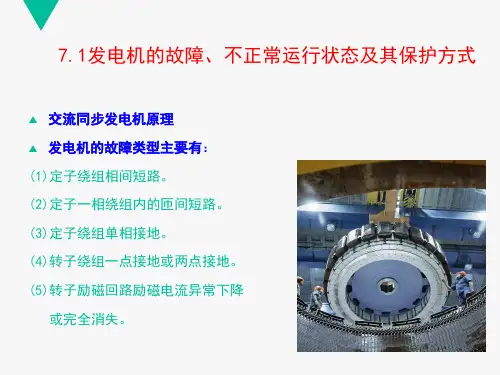 发电机保护ppt课件