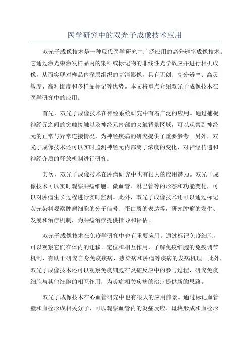 医学研究中的双光子成像技术应用