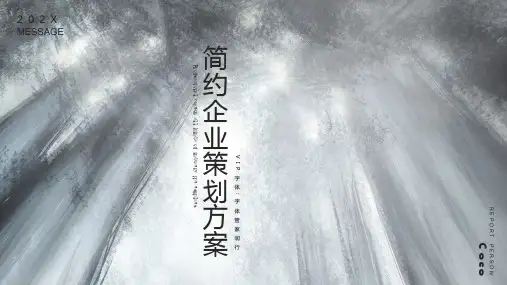 手绘墨色商务风通用模板